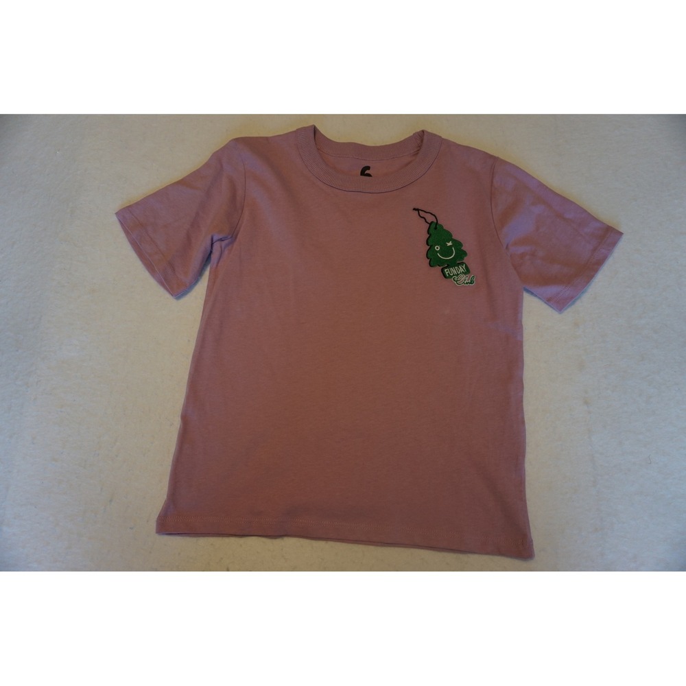 Cotton On Kids Funday Club Graphic Tee Mauve Purple Short Sleeve Shirt Size 6